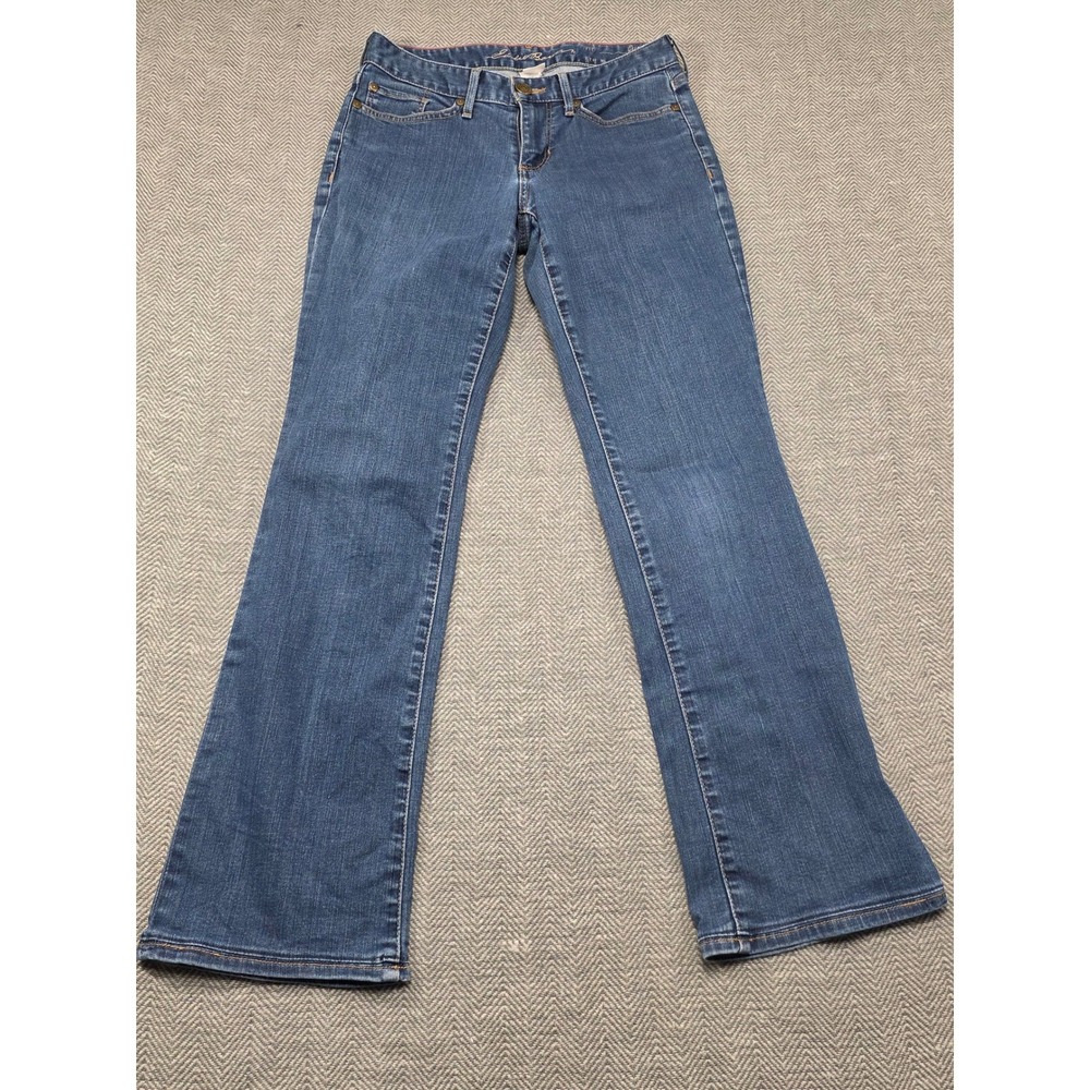 Eddie Bauer Womens Bootcut Jeans Blue Wash Size 2L Made in Mexico